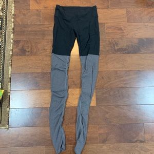 Alo yoga Goddess Ribbed legging - L - gray/black